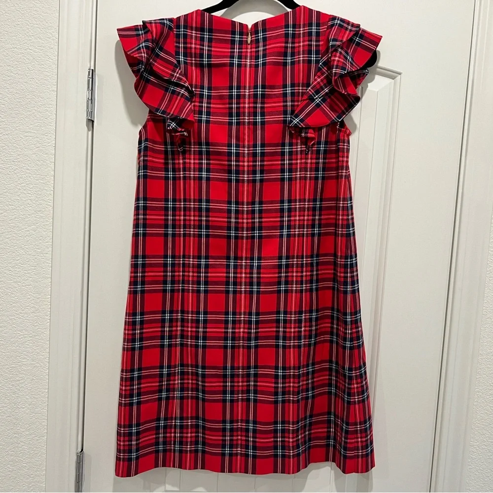 Draper James Angie Check Ruffle Shift Dress - Picture 11 of 12